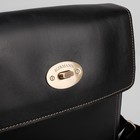 Сумка мужская, отдел на клапане, наружный карман, длинный ремень, цвет чёрный - Фото 6