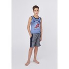 Пижама для мальчика, рост 134-140 см (38), цвет синий - Фото 1