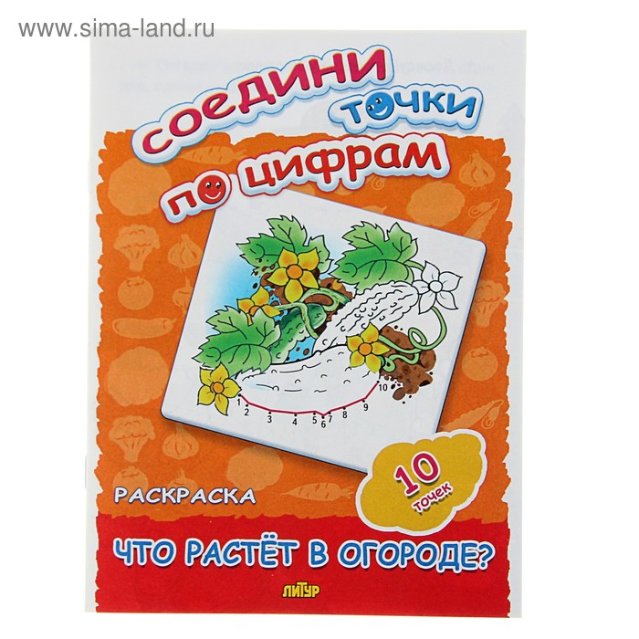 Раскраска по точкам «Что растёт в огороде?» - Фото 1