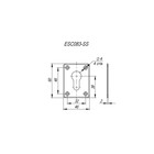 Декоративная накладка Punto ESC083-SS, на цилиндр, 2 шт. - Фото 2