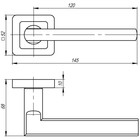 Ручка раздельная Punto PLUTON QR GR/CP-23, цвет графит/хром - Фото 2