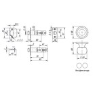 Ручка защелка Punto 6072 MAB-P, без фиксатора, цвет матовая бронза - Фото 2