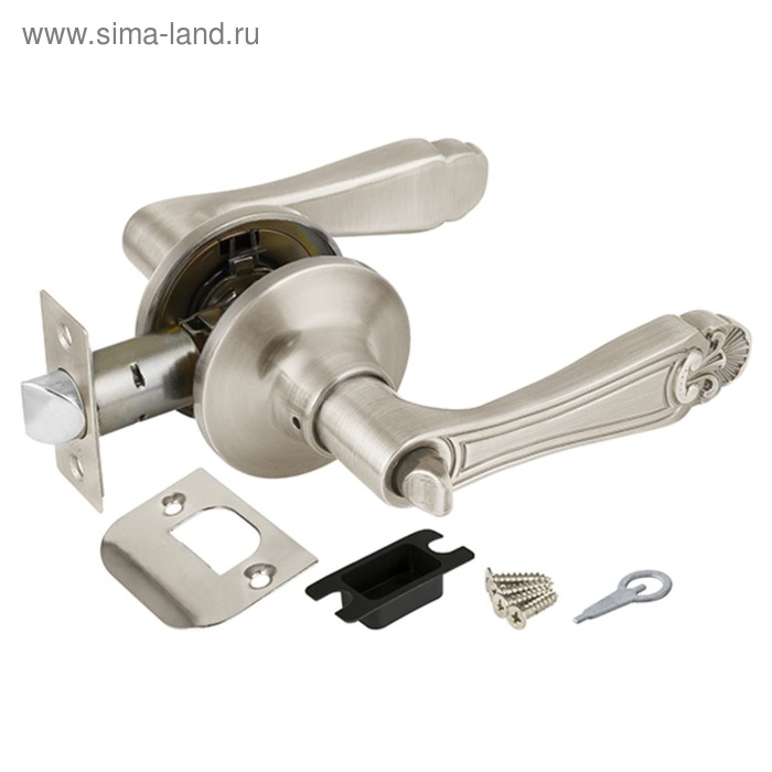 Ручка защелка Punto 6037 SN-B, с фиксатором, цвет матовый никель