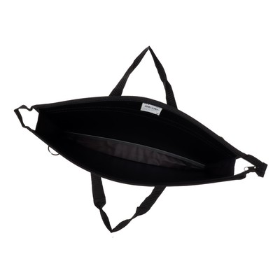 Папка для чертежей и рисунков A3, 420×343×50 мм, с ручками, пластиковая, молния сверху, 0.9 мм, «Стандарт» ПР 5, плечевой ремень, чёрная