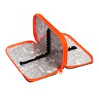 Пенал школьный, 2 секции, 11×19 см «Чёрный-ярко-оранжевый» - Фото 8