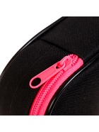 Пенал - футляр Calligrata Black, 85×210×50 мм, с откидной планкой, мягкий, текстильный, чёрный/ярко-розовый - Фото 5