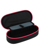 Пенал - футляр Calligrata Black, 85×210×50 мм, с откидной планкой, мягкий, текстильный, чёрный/ярко-розовый - Фото 7