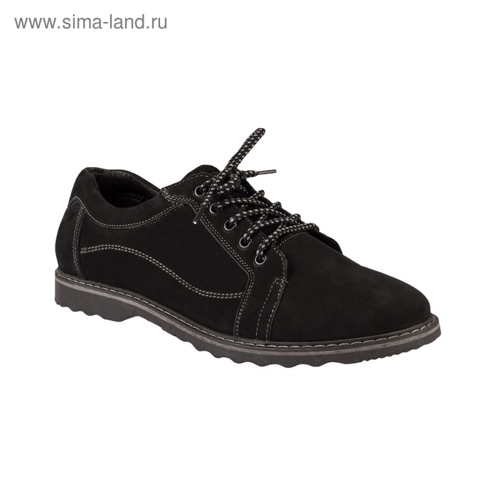 Туфли мужские, цвет чёрный, размер 40 - Фото 1