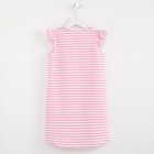 Платье для девочки, белый/розовый, р-р 34 (122-128см) 7-8л., 100% хлопок - Фото 5