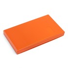 Визитница на 120 карт, 3 карты на 1 листе, обложка пластик, оранжевая - Фото 1