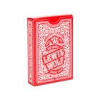 Игральные карты "Lewis & Wolf" для покера, 54 шт. в колоде, красная рубашка, jumbo index - Фото 1