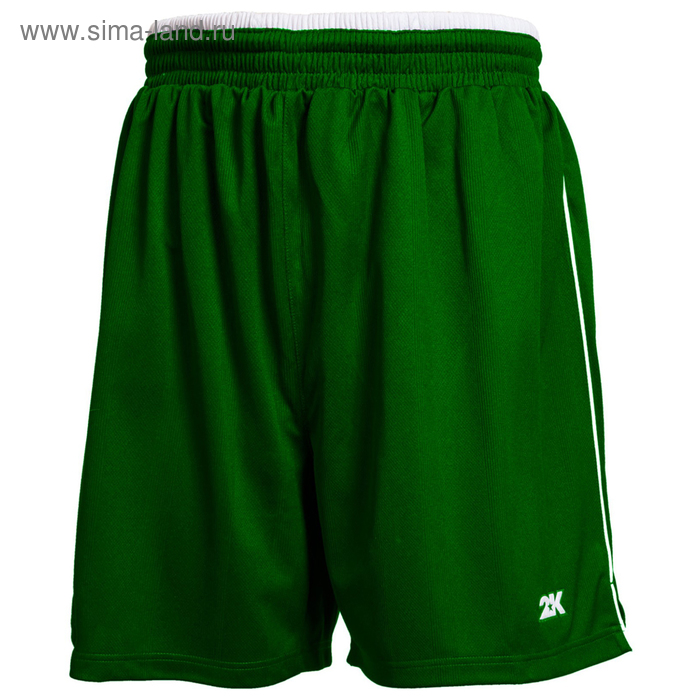 Футбольные шорты 2K Sport Classic green/white, L - Фото 1