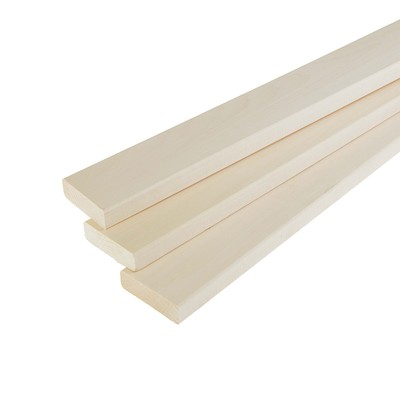 Полок прямой для бани «Добропаровъ», липа, сорт ВС, 2500×90×26 мм