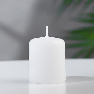 Свеча-цилиндр, 4×5 см, 7 ч, 47 г, белая