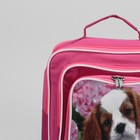 Рюкзак школьный, отдел на молнии, 2 наружных кармана, цвет розовый - Фото 4