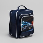 Рюкзак школьный, отдел на молнии, 2 наружных кармана, цвет синий - Фото 1