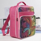 Рюкзак школьный, 2 отдела на молниях, 2 наружных кармана, цвет розовый - Фото 4
