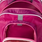 Рюкзак школьный, отдел на молнии, 3 наружных кармана, светоотражающий, цвет розовый - Фото 4