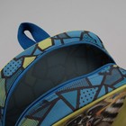 Рюкзак детский "Енот", отдел на молнии, наружный карман, цвет синий/салатовый - Фото 5