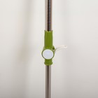 Швабра для мытья пола плоская, насадка из микрофибры 38×13 см, телескопическая стальная ручка 77-124 см - Фото 4