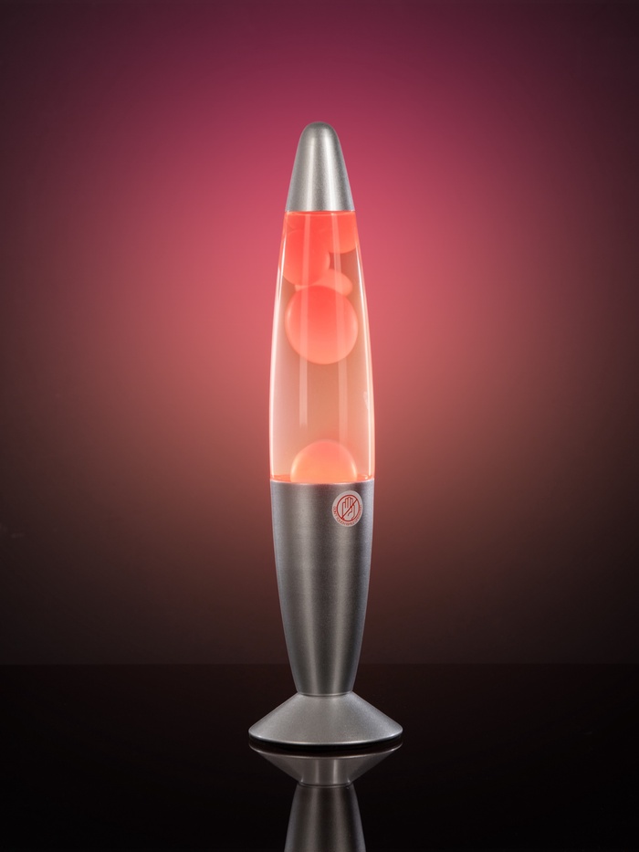 Лава - лампа RISALUX «Ракета», Е14, 30 Вт, от сети 220 В, серебристая, 34×8.5×8.5 см