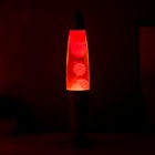 Светильник настольный металл, стекло, воск «Лава» Е14 25-35W серебро 34×8.5×8.5 см - Фото 4