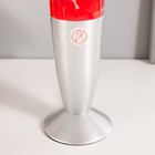 Светильник настольный металл, стекло, воск «Лава» Е14 25-35W серебро 34×8.5×8.5 см - Фото 7