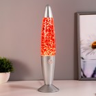 Лава-лампа металл, стекло, воск «Лава. Блёстки» Е14 25-35W золото 34×8.5×8.5 см RISALUX - Фото 1