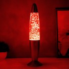 Лава-лампа металл, стекло, воск «Лава. Блёстки» Е14 25-35W золото 34×8.5×8.5 см RISALUX - Фото 3