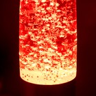 Лава-лампа металл, стекло, воск «Лава. Блёстки» Е14 25-35W золото 34×8.5×8.5 см RISALUX - Фото 4