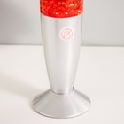 Лава-лампа металл, стекло, воск «Лава. Блёстки» Е14 25-35W золото 34×8.5×8.5 см RISALUX - Фото 5