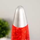 Лава - лампа RISALUX «Блёстки», Е14, 30 Вт, от сети 220 В, серебристая, 34×8.5×8.5 см - Фото 4
