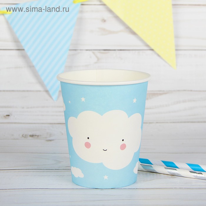 Стакан бумажный «Облачко», набор 6 шт. - Фото 1