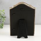 Фоторамка полистоун 10х15 см "Геральдическая лилия" золотая патина 23х16 см - фото 24375728