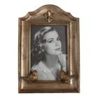 Фоторамка полистоун 10х15 см "Геральдическая лилия" золотая патина 23х16 см - фото 24375730