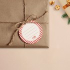 Шильдик декоративный на подарок «Подарок от Деда Мороза», 6,5 × 7,1 см - Фото 3