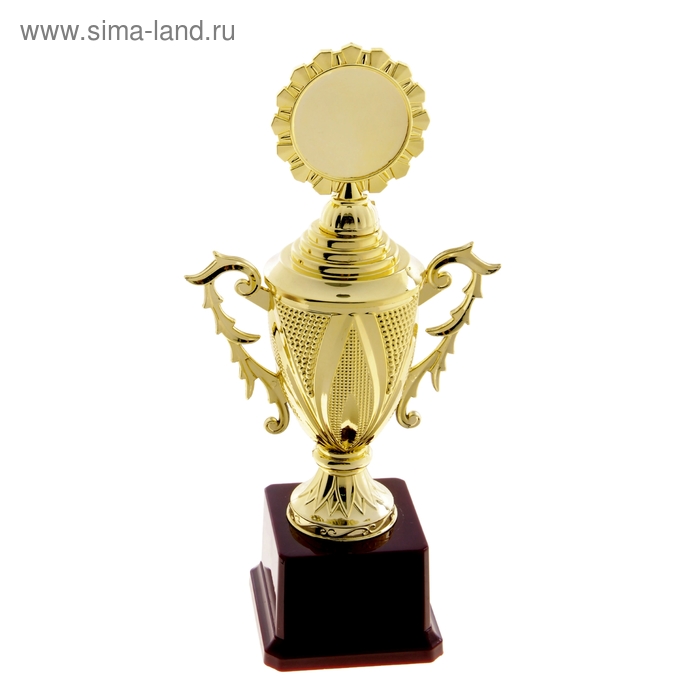 Кубок спортивный , золото, бордовый цоколь - Фото 1
