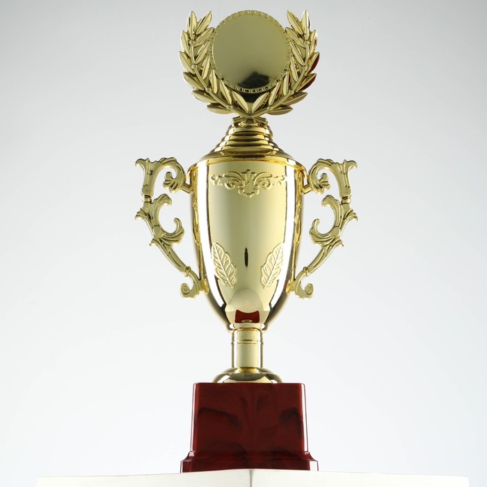 Кубок 014, наградная фигура, золото, подставка пластик, 32,5 × 16 × 8,5 см.
