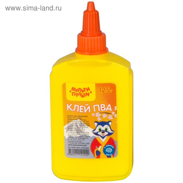 Клей ПВА 125 г Мульти-Пульти «Енот в Японии» - Фото 1