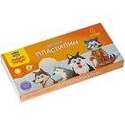 Пластилин 6 цветов 90 г, Мульти-пульти "Енот на Аляске", со стеком, картонная упаковка - Фото 1