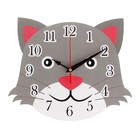 Часы настенные детские "Кот", плавный ход, 24 см - фото 8696921