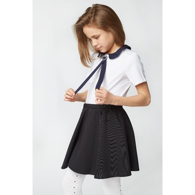 Блузка для девочки, цвет белый, рост 128 см (30)