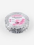 Лента атласная «Узор», 25 мм, 23±1 м, чёрная, белая №001 - Фото 4