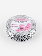 Лента атласная «Узор», 25 мм, 23±1 м, чёрная, белая №001 - Фото 5