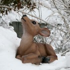 Садовая фигура "Лежащий оленёнок" из гипса Хорошие сувениры, 24 см, средняя, коричневая - Фото 8