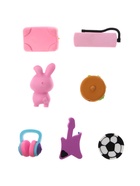 Набор фигурных ластиков, 7 штук, МИКС - фото 68062980