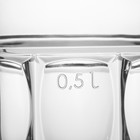 Пивная кружка «Пинта», 500 мл, стекло, прозрачная - Фото 3