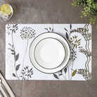 Салфетка сервировочная на стол «Сад», 43×28 см, цвет белый - Фото 6