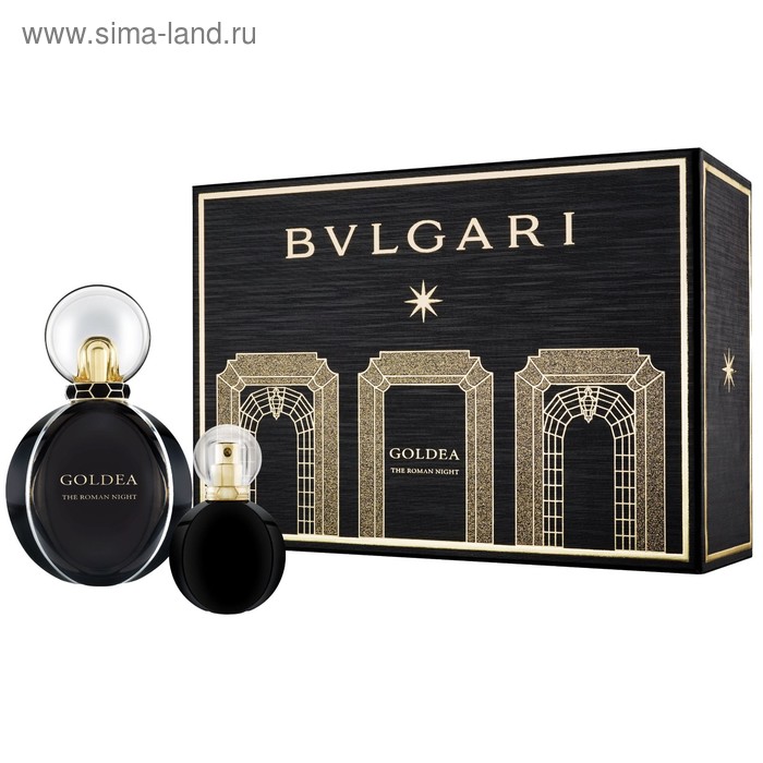 Набор Bvlgari Goldea The Roman Night: Парфюмерная вода, 50 мл + парфюмерная вода, 15 мл - Фото 1