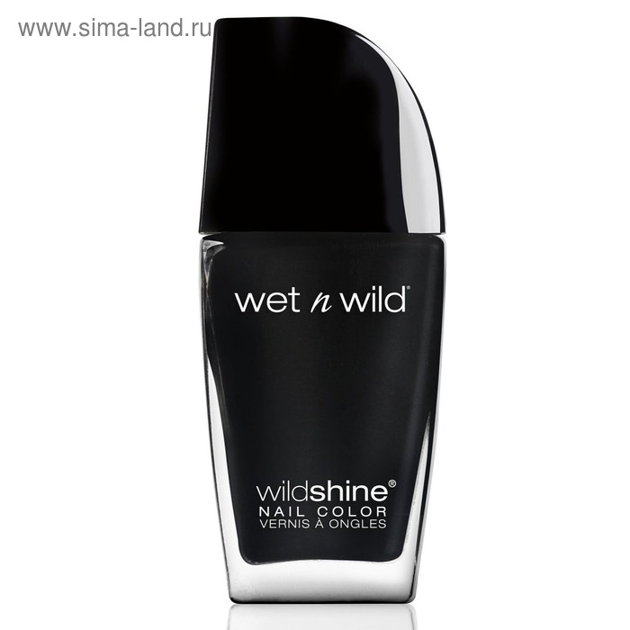 Лак для ногтей Wet n Wild Wild Shine E485d black crme, 12 мл - Фото 1